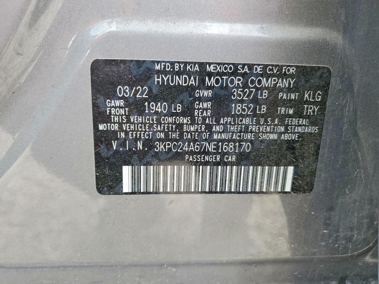 2022 HYUNDAI ACCENT