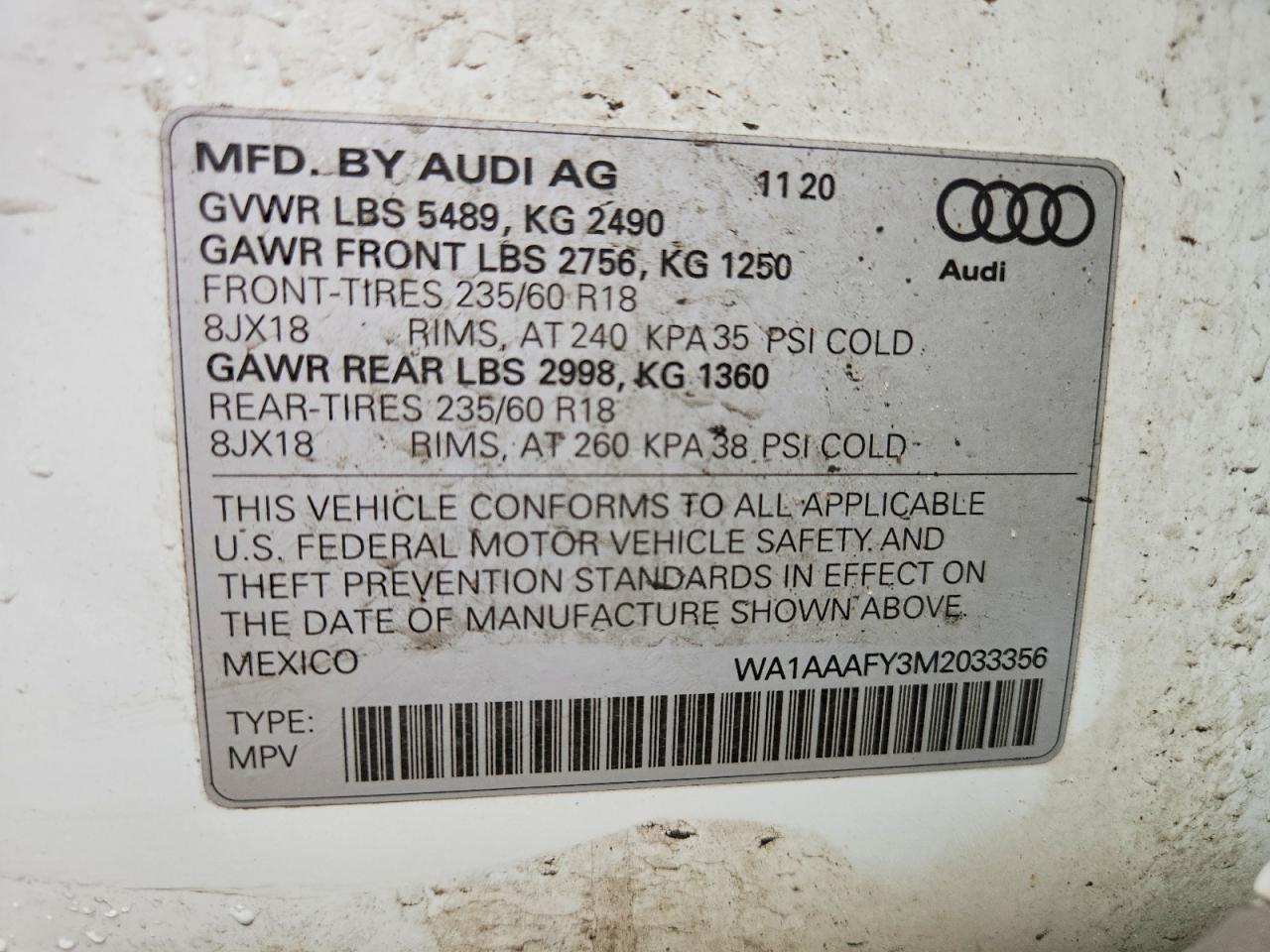 2021 AUDI Q5