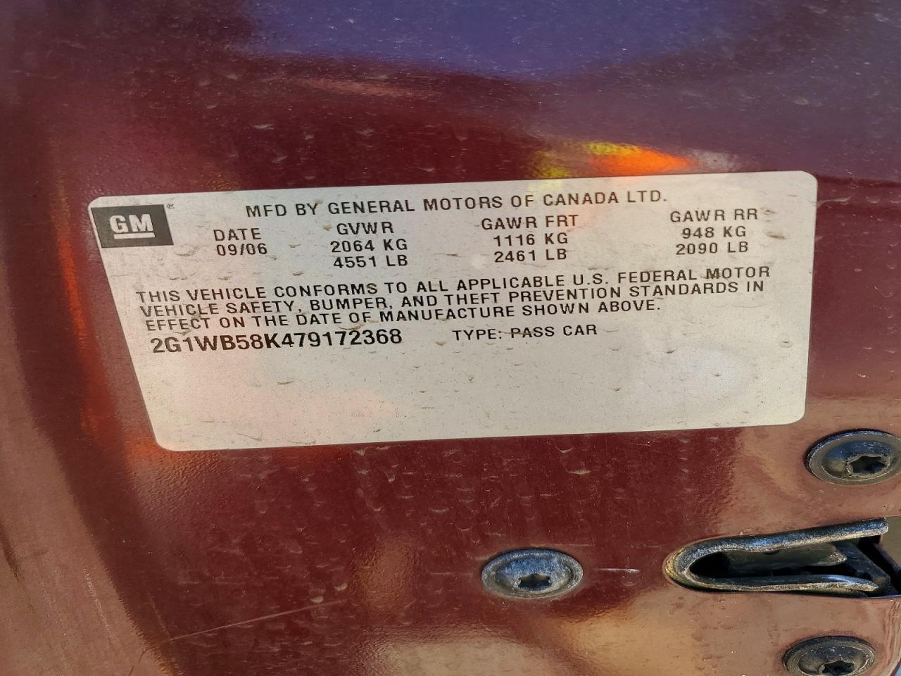 2007 CHEVROLET IMPALA