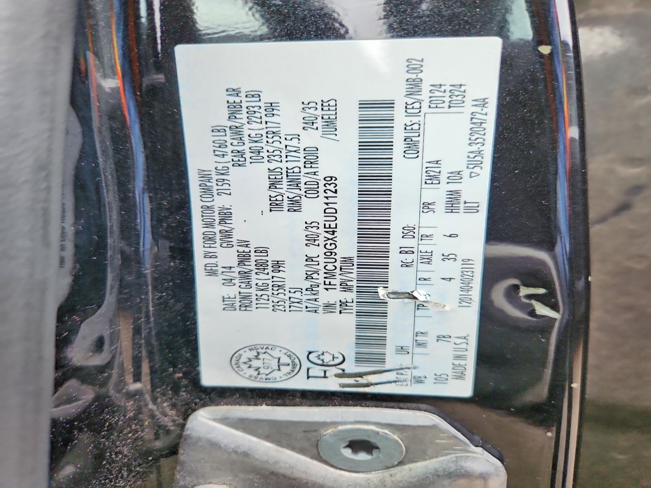 2014 FORD ESCAPE