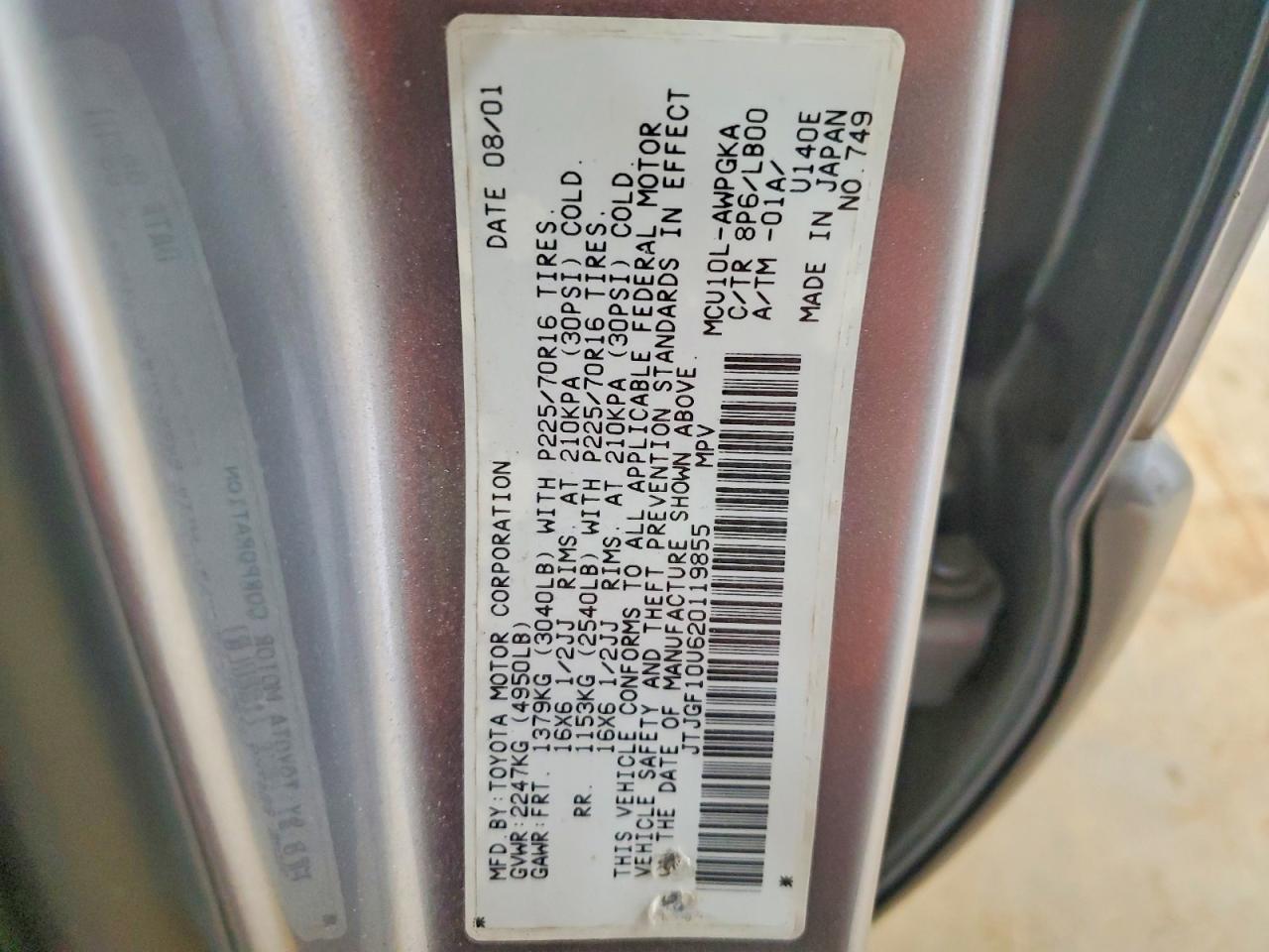 2002 LEXUS Rx 300