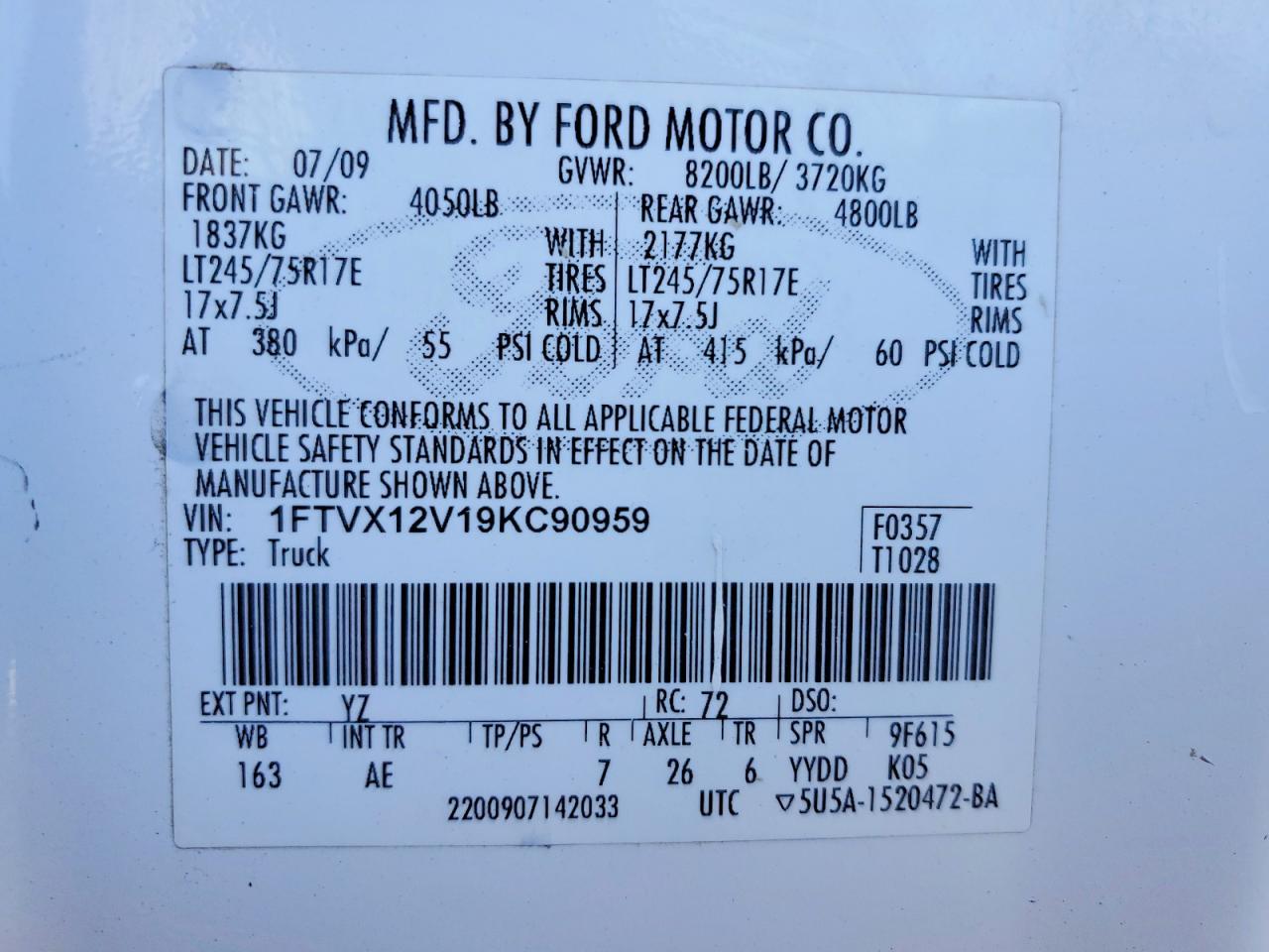 2009 FORD F-150