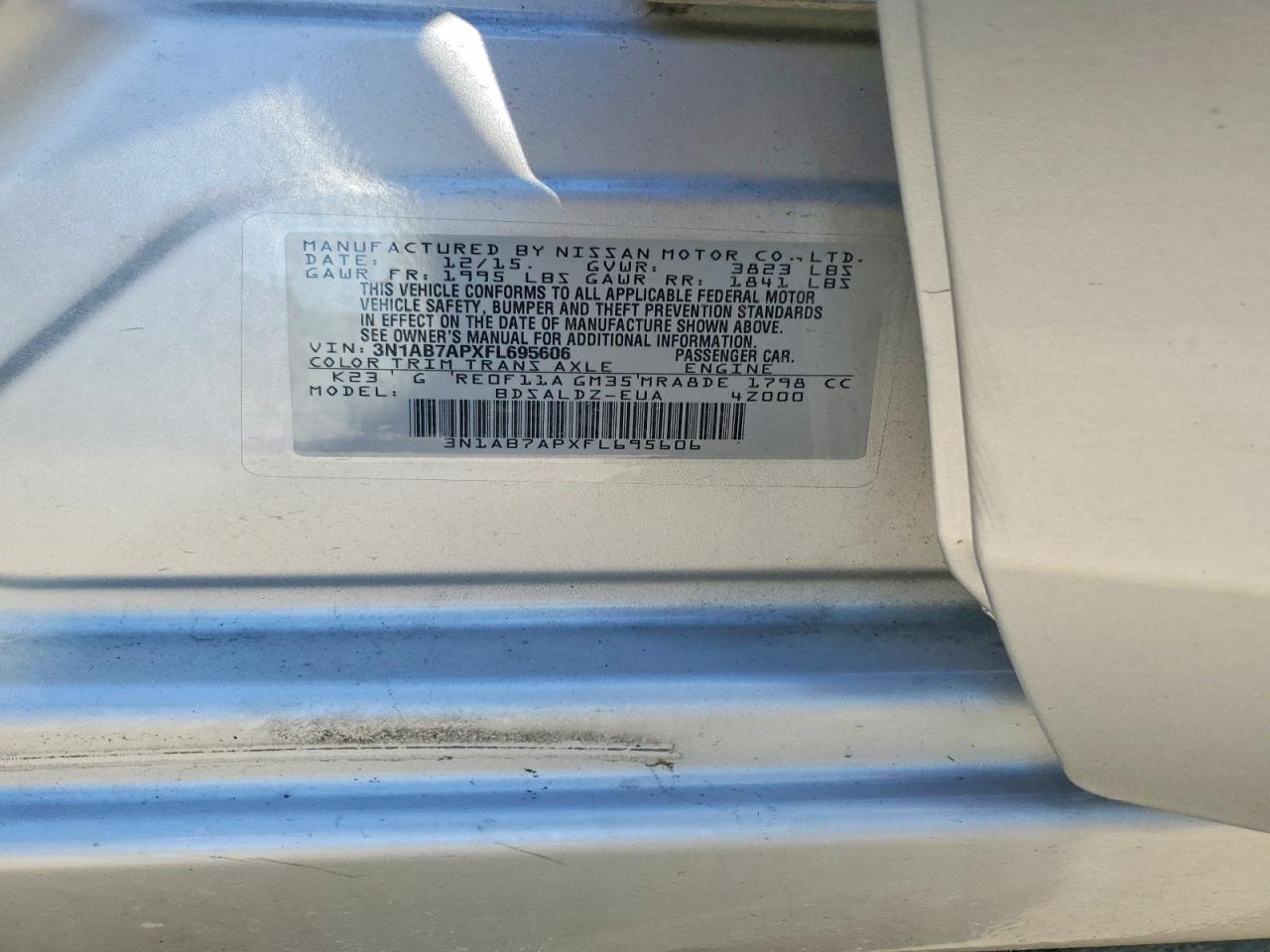 2015 NISSAN SENTRA