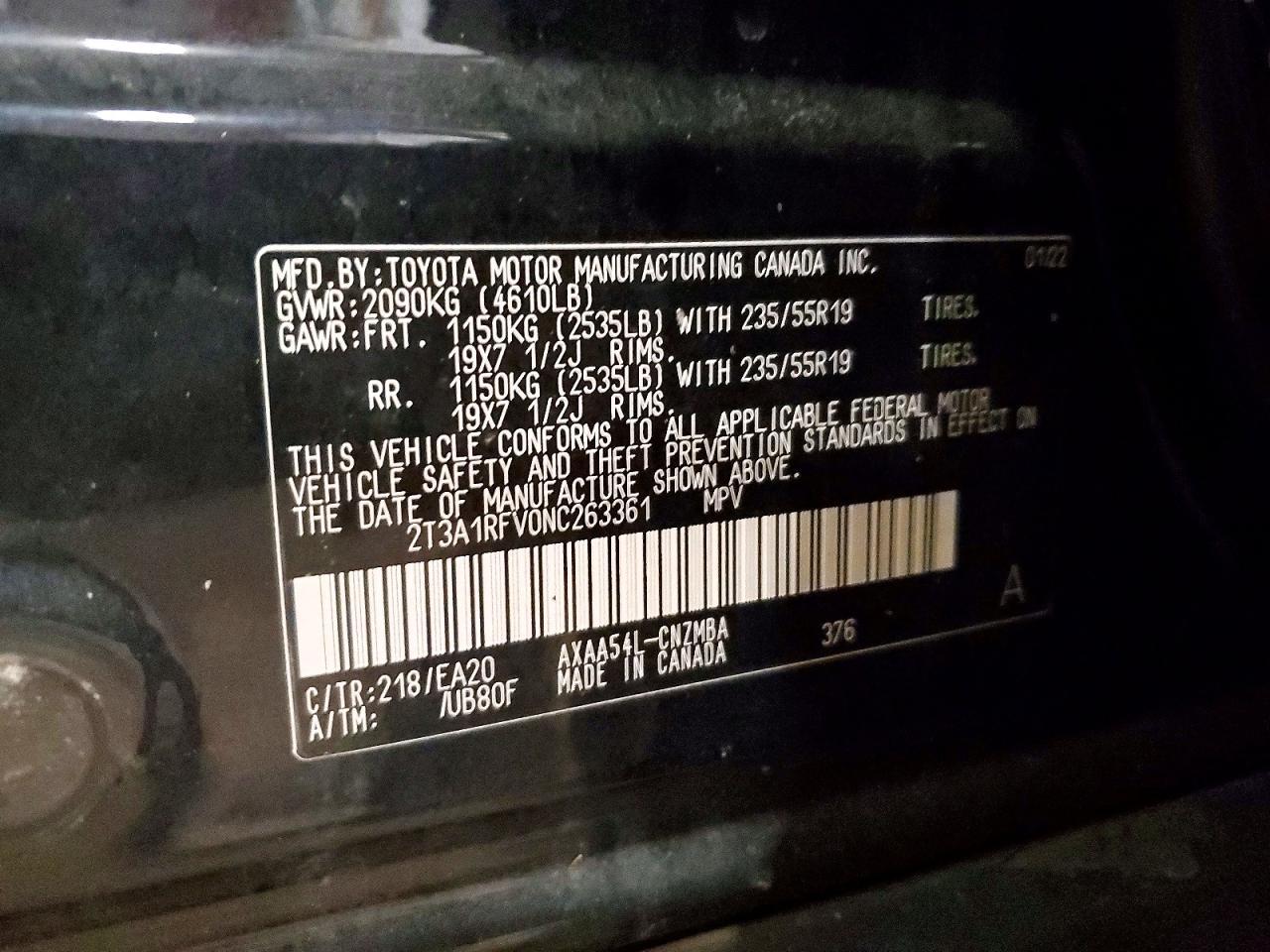 2022 TOYOTA RAV4