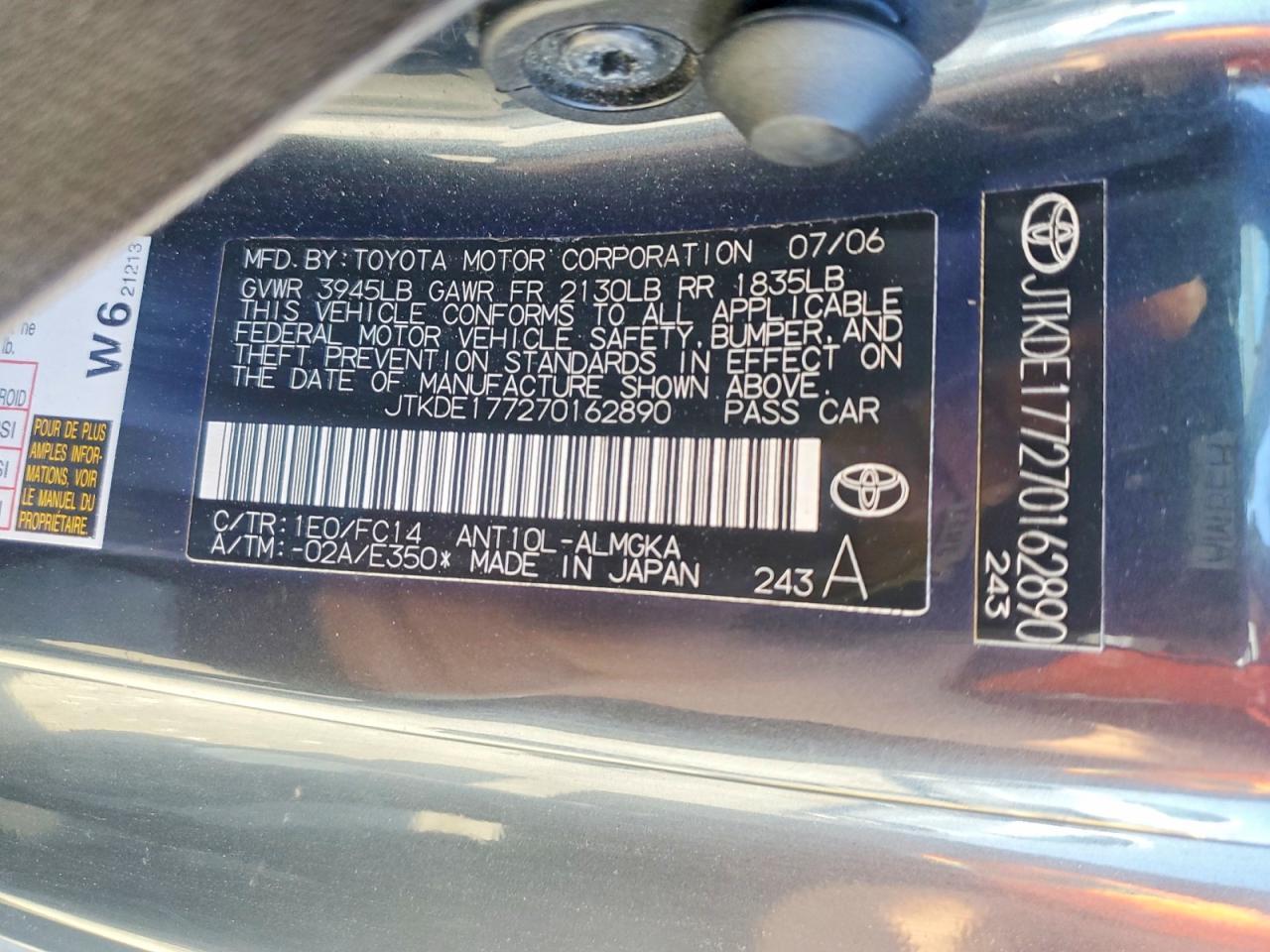 2007 SCION TC