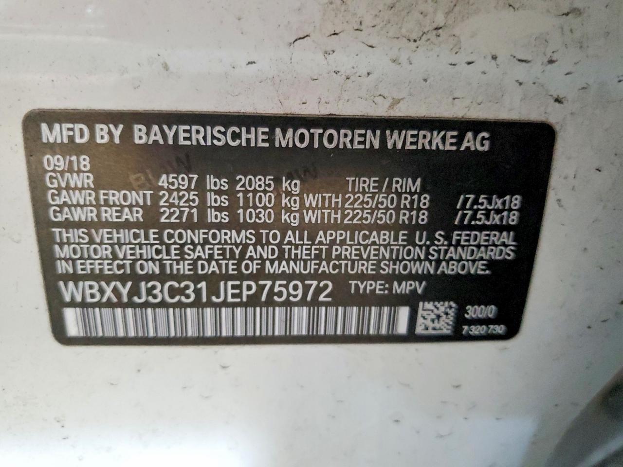 2018 BMW X2