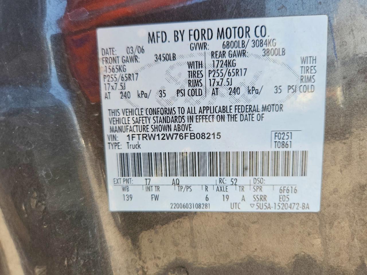 2006 FORD F-150 Lightning