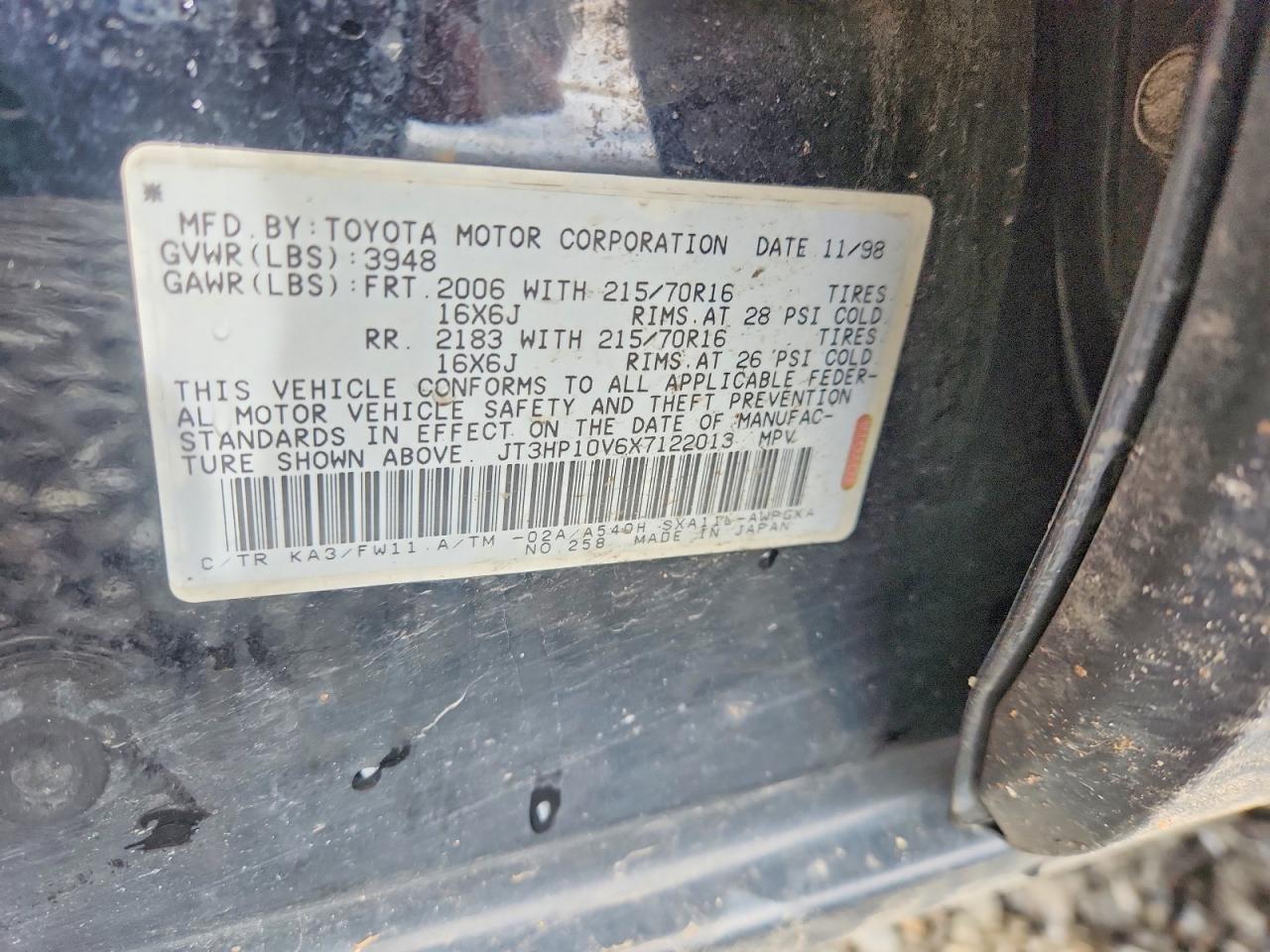1999 TOYOTA RAV4