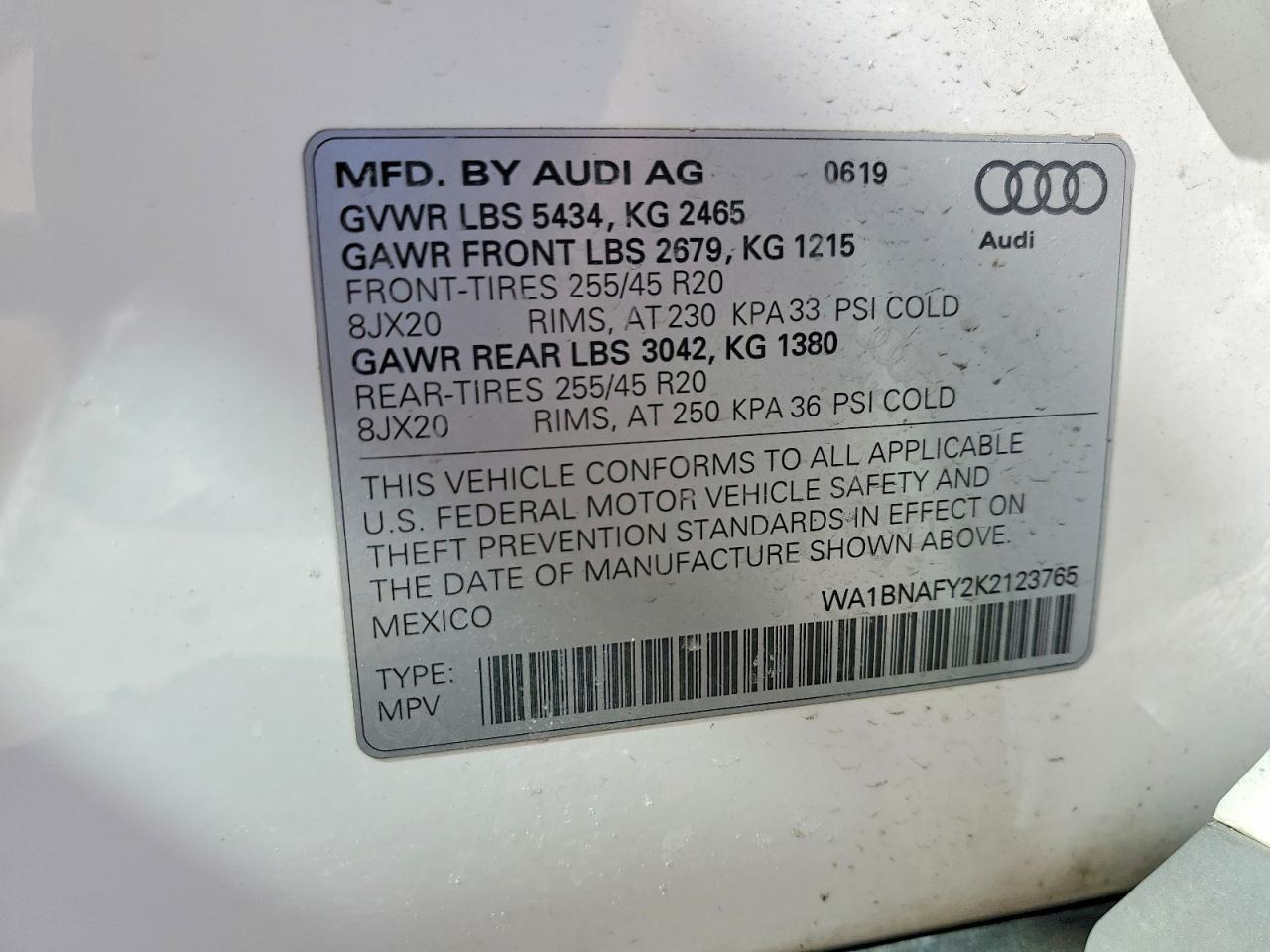 2019 AUDI Q5