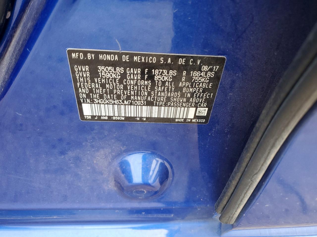 2018 HONDA FIT