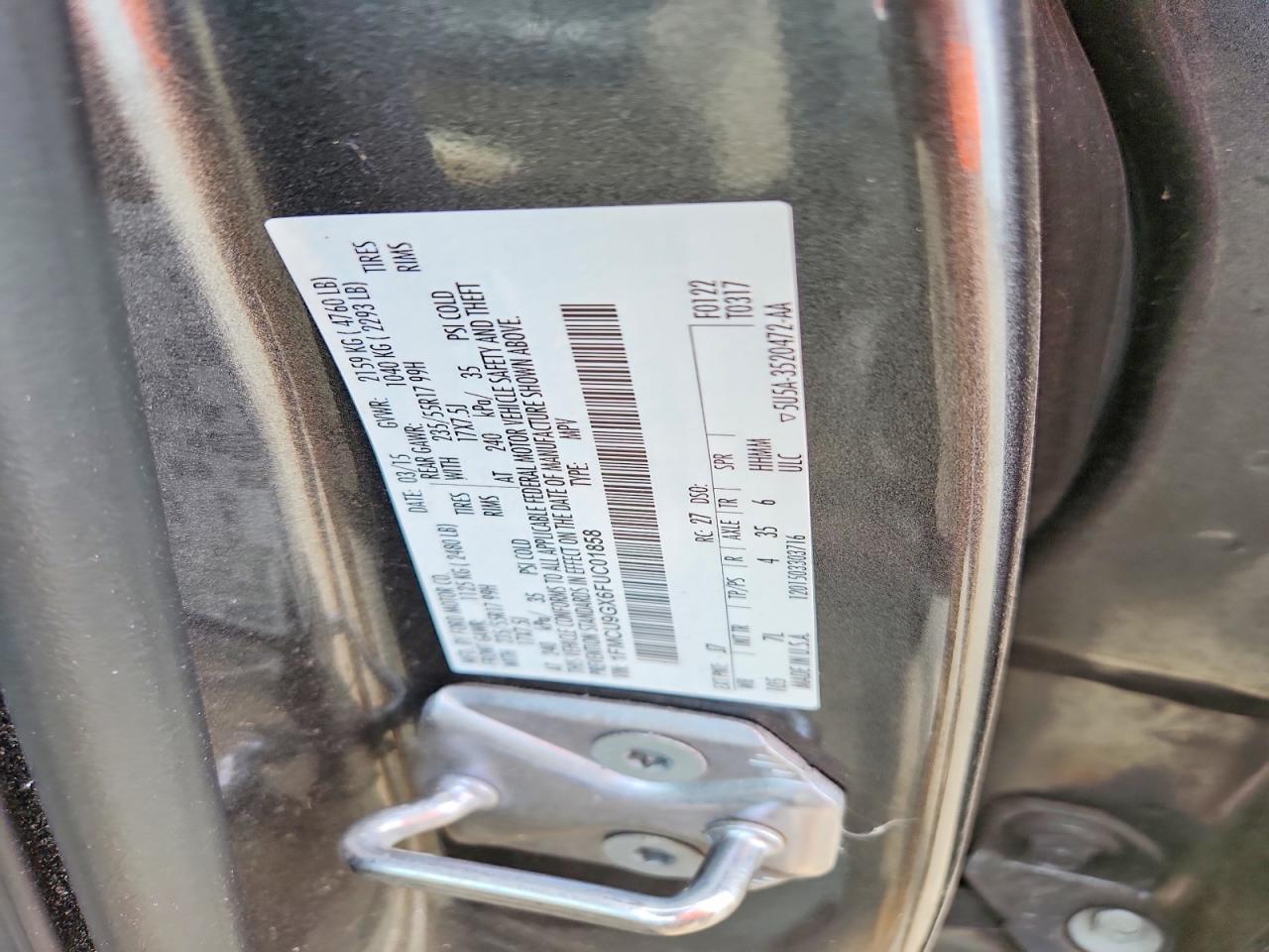 2015 FORD ESCAPE