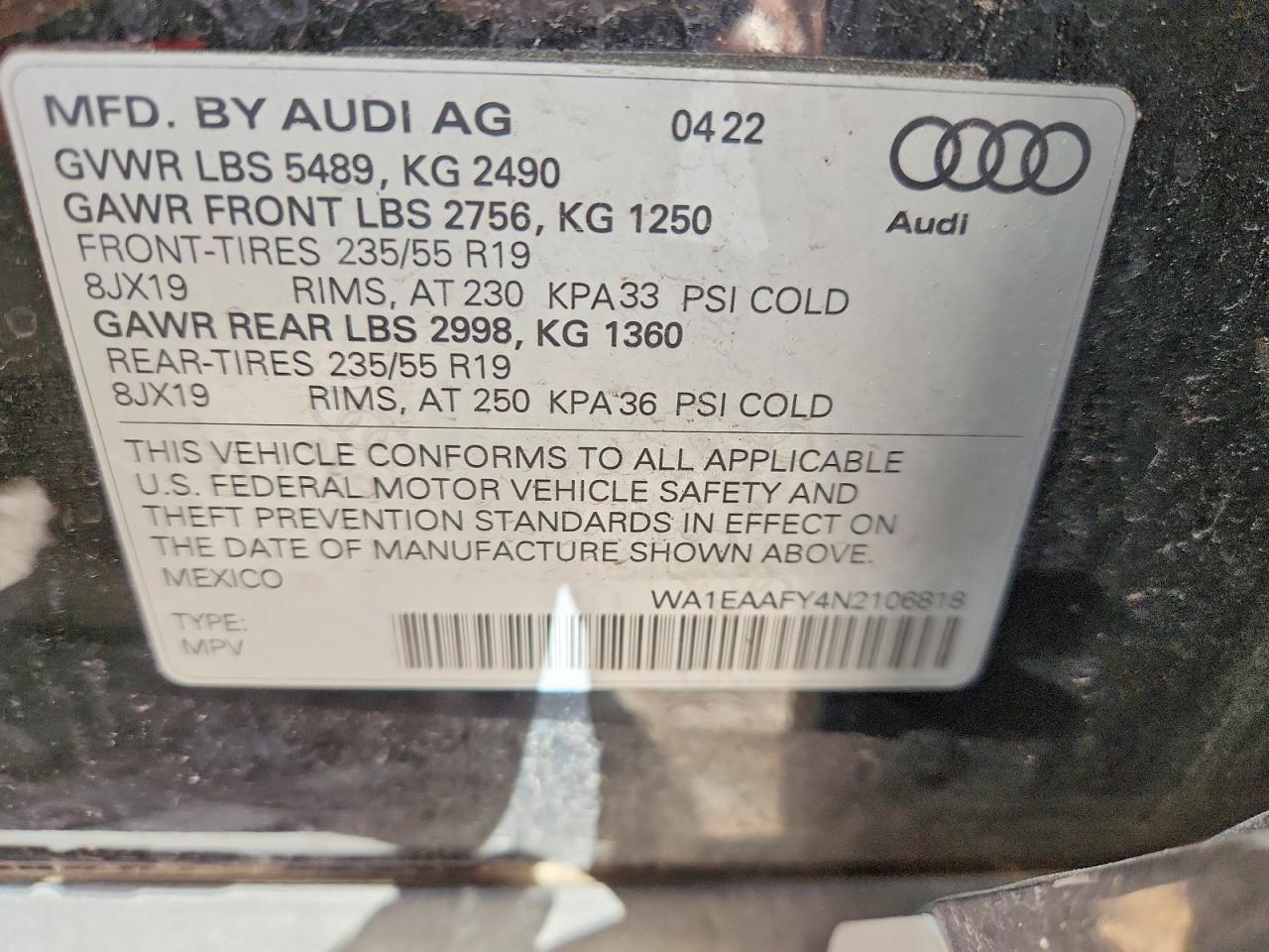 2022 AUDI Q5