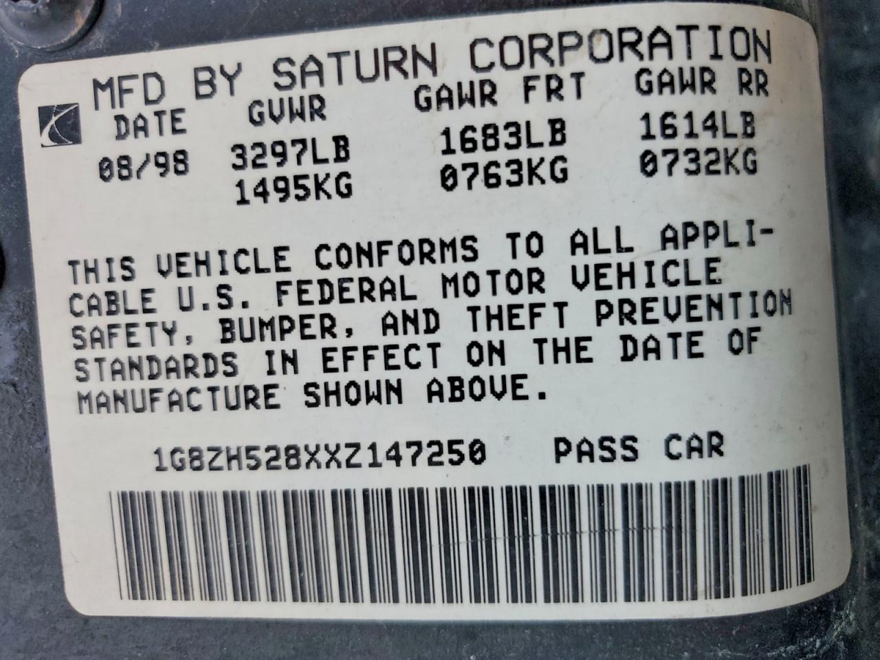 1999 SATURN Sl1