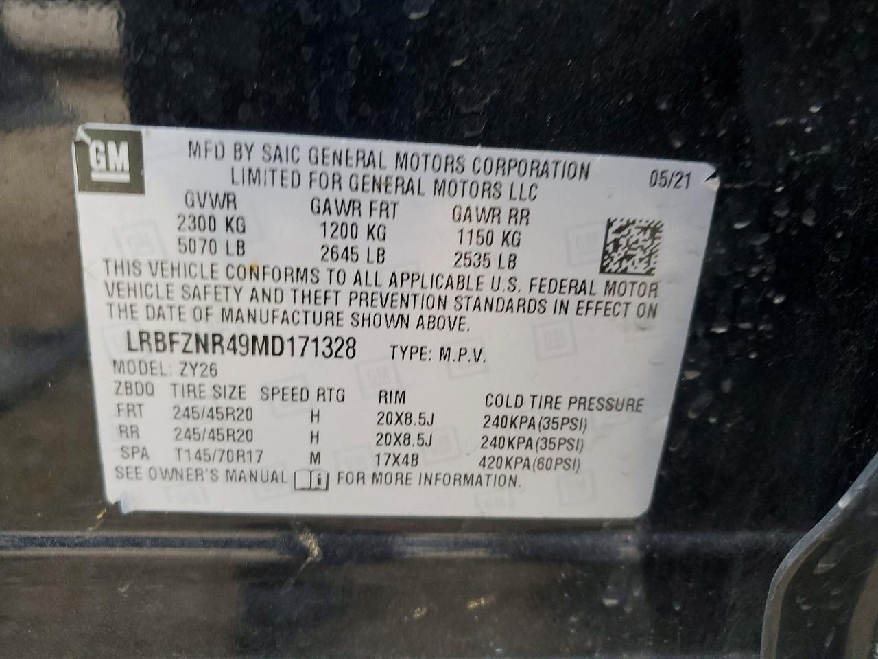 2021 BUICK Envision