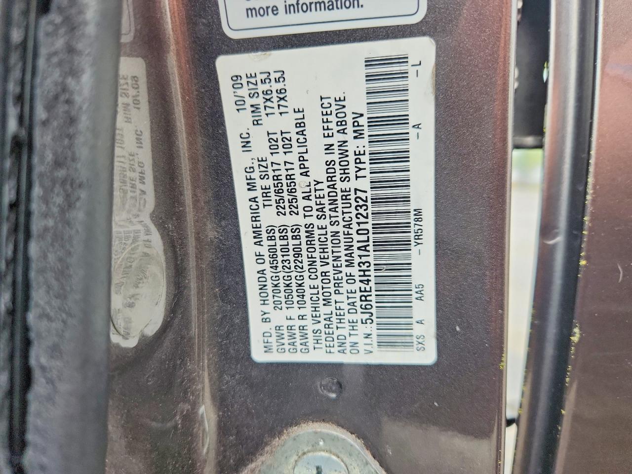 2010 HONDA CR-V