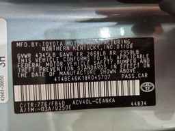 2008 TOYOTA CAMRY
