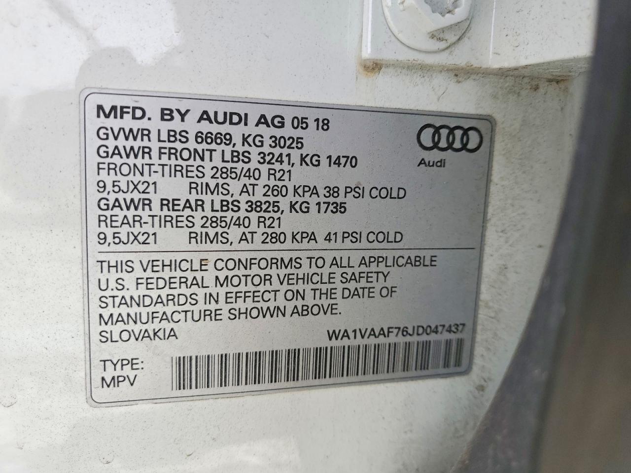 2018 AUDI Q7