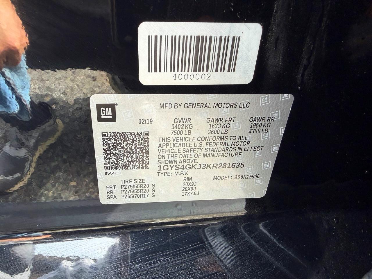 2019 CADILLAC Escalade ESV