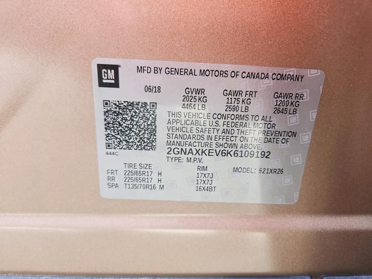 2019 CHEVROLET EQUINOX