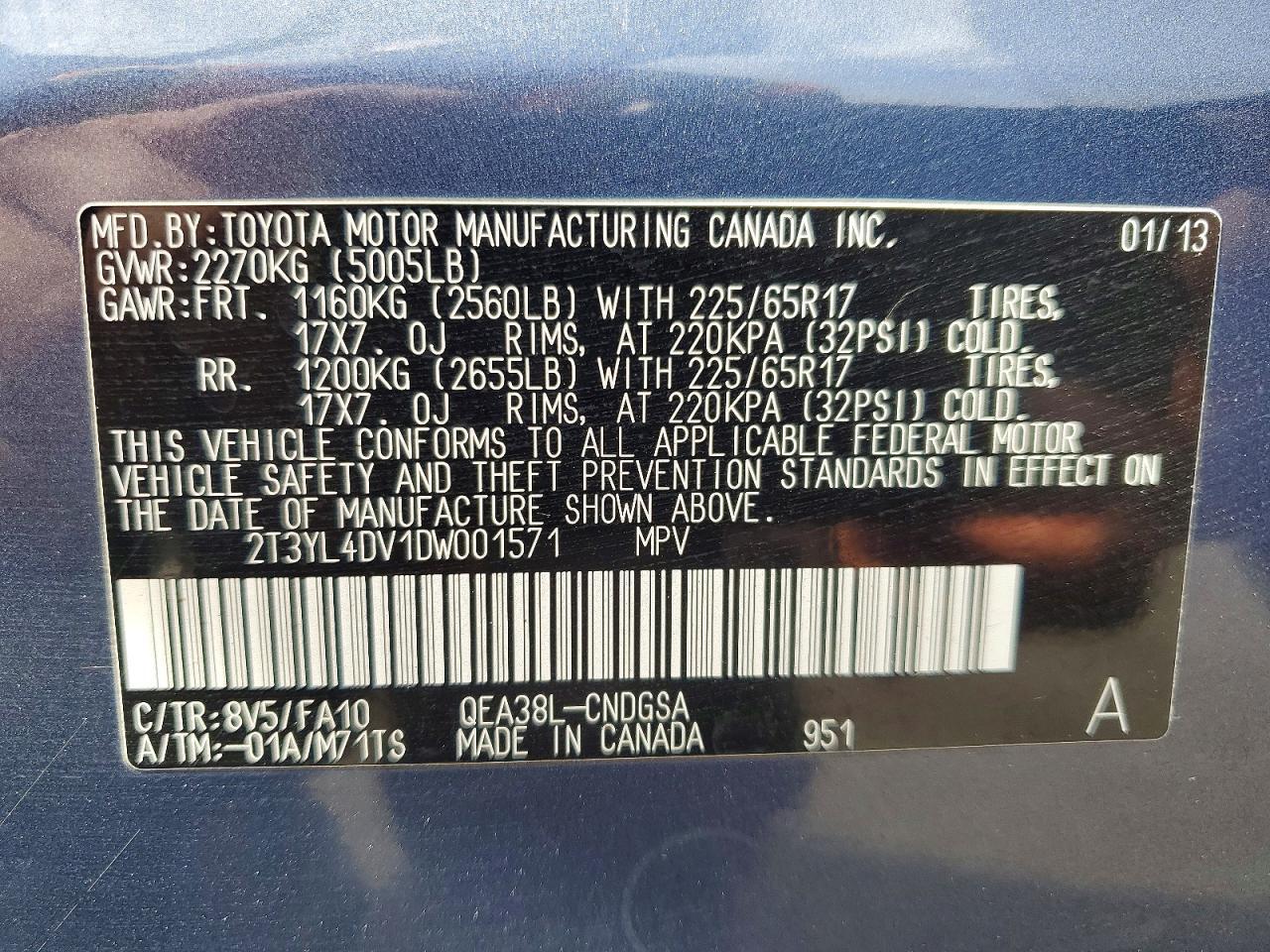 2013 TOYOTA RAV4