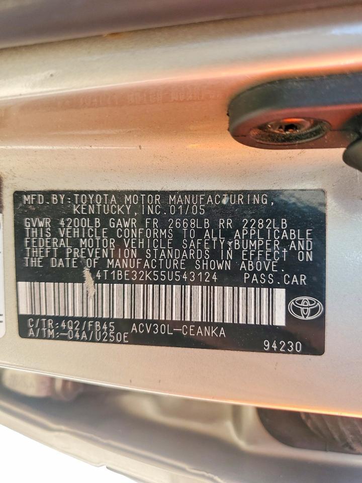 2005 TOYOTA CAMRY