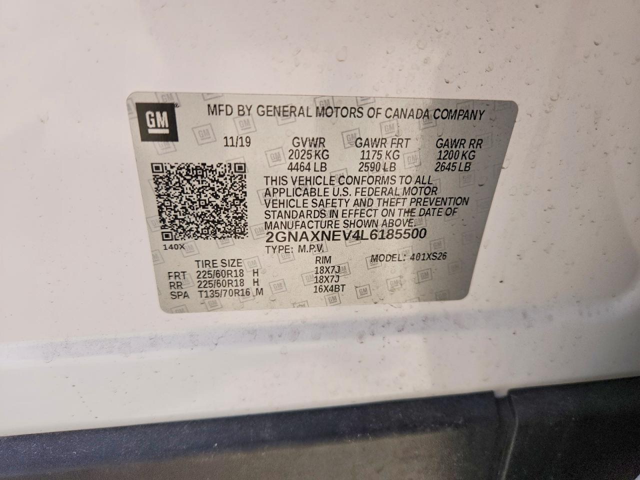 2020 CHEVROLET EQUINOX