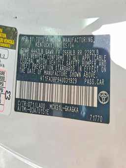 2004 TOYOTA CAMRY