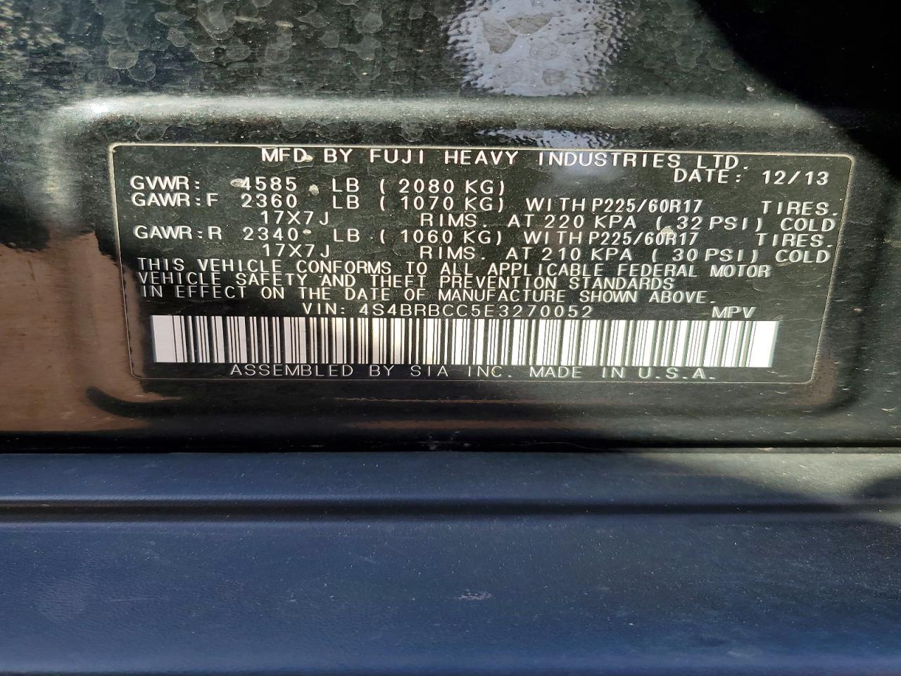 2014 SUBARU Outback