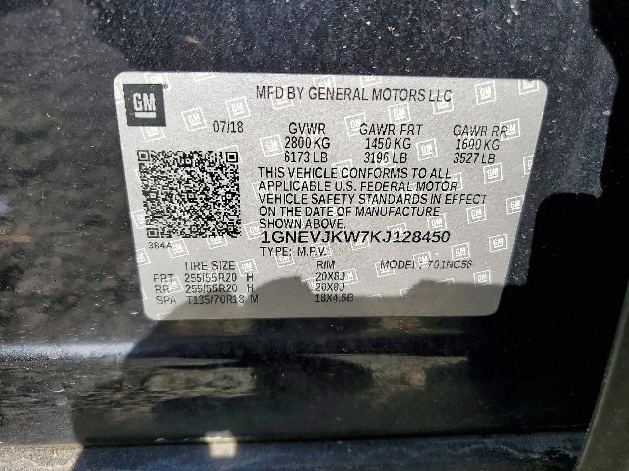 2019 CHEVROLET TRAVERSE