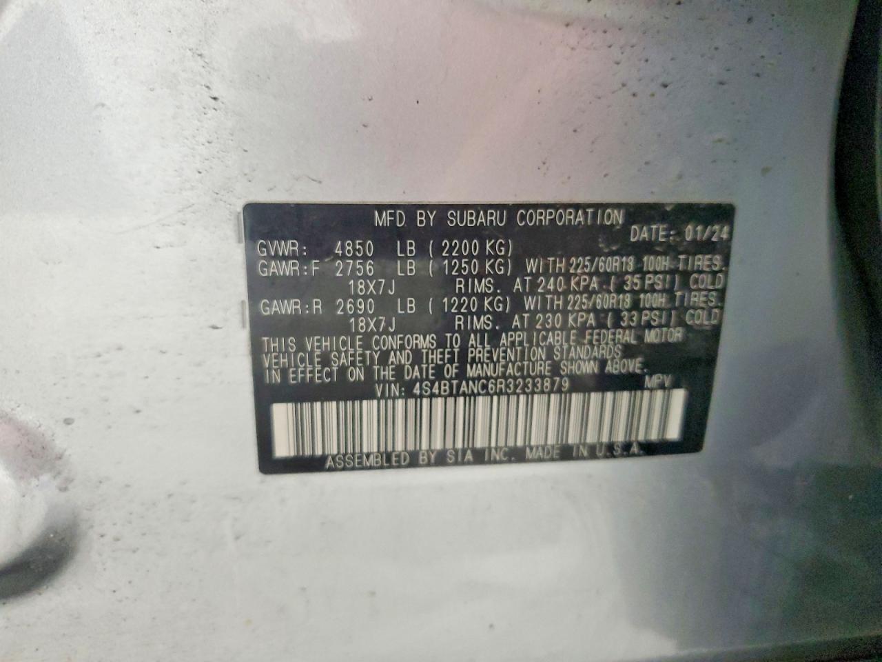 2024 SUBARU Outback