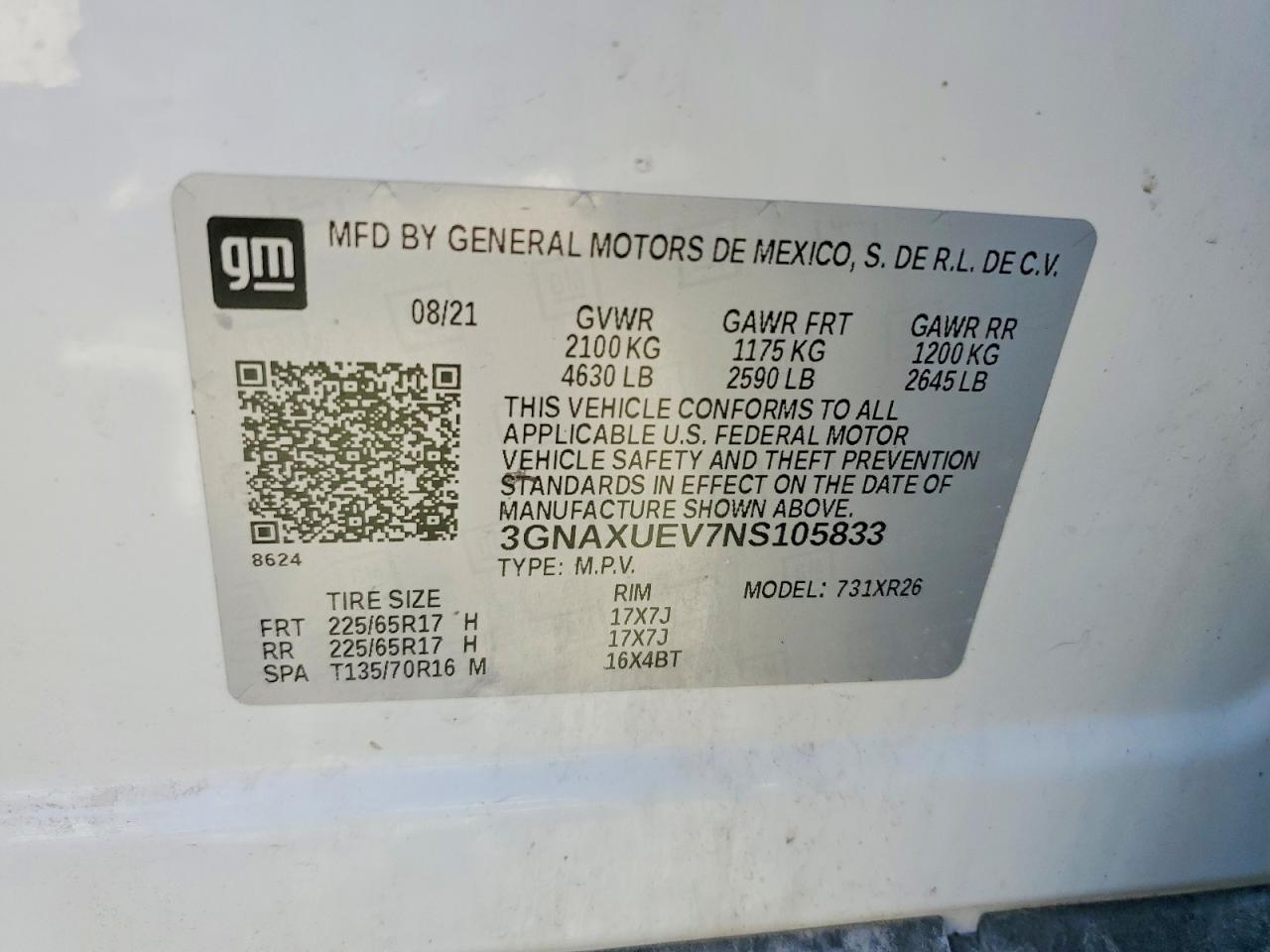 2022 CHEVROLET EQUINOX