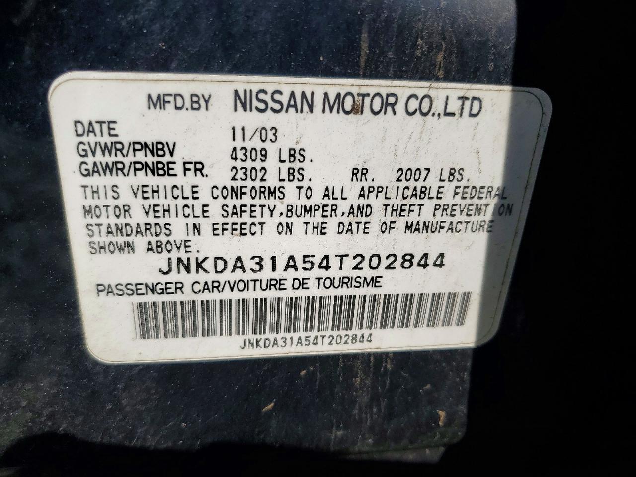 2004 INFINITI I35