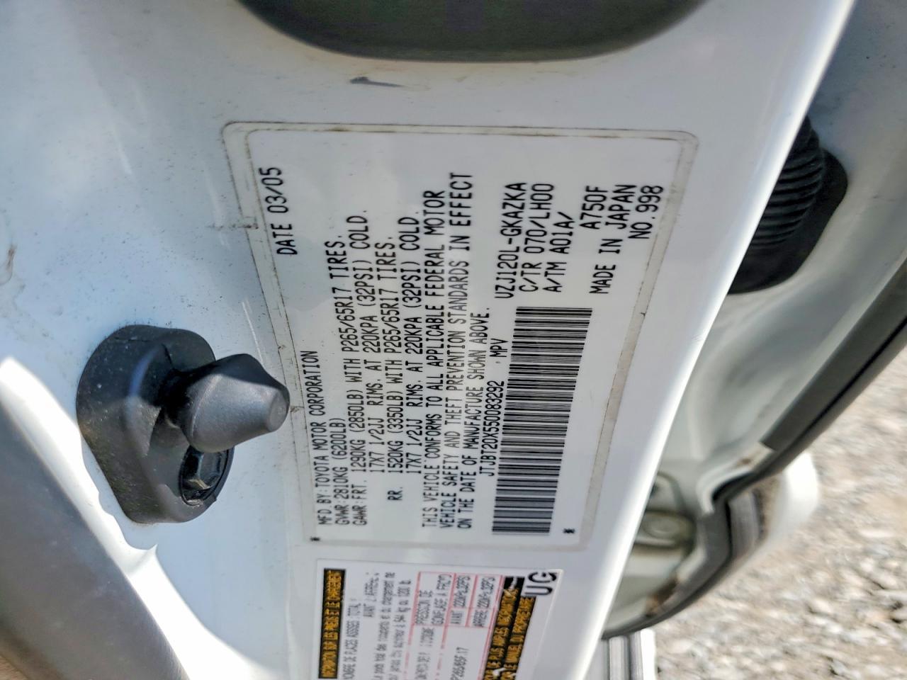2005 LEXUS Gx 470
