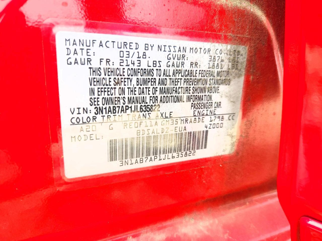 2018 NISSAN SENTRA
