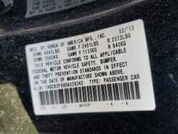 2013 HONDA ACCORD