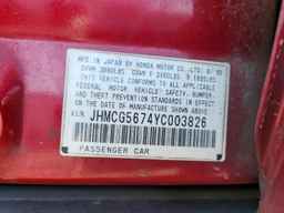 2000 HONDA ACCORD