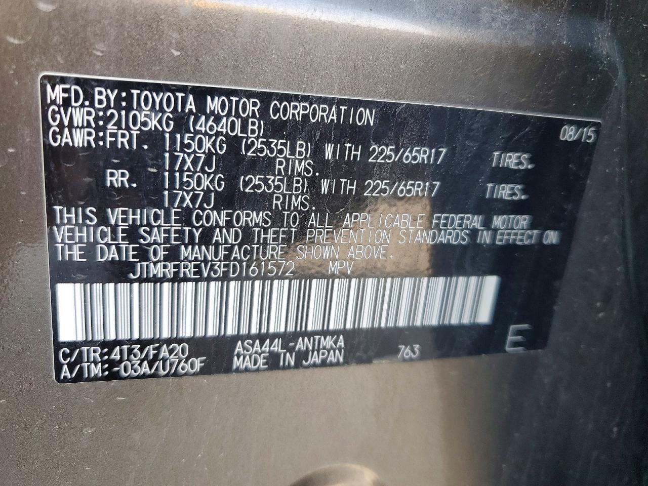 2015 TOYOTA RAV4