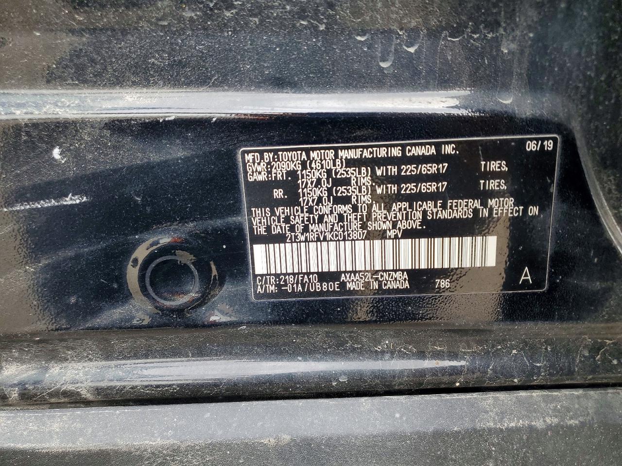 2019 TOYOTA RAV4