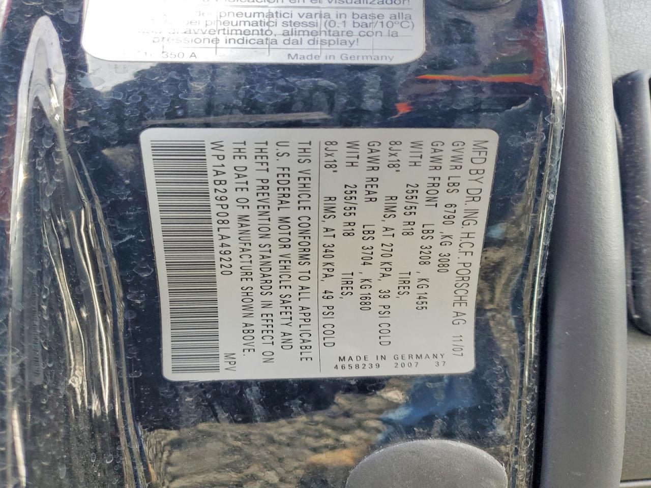 2008 PORSCHE CAYENNE