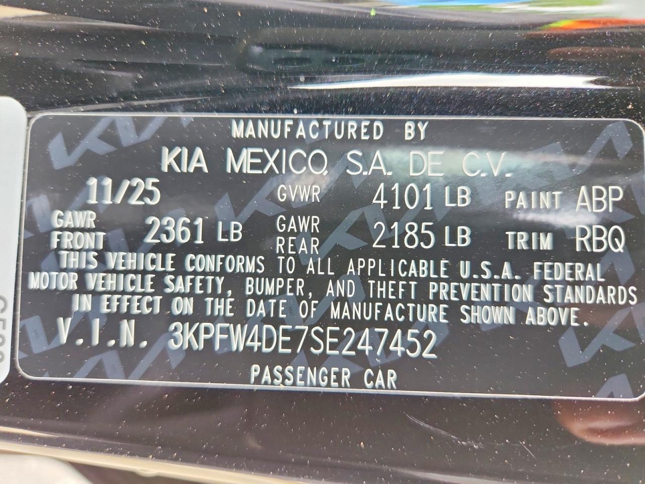 2025 KIA K4