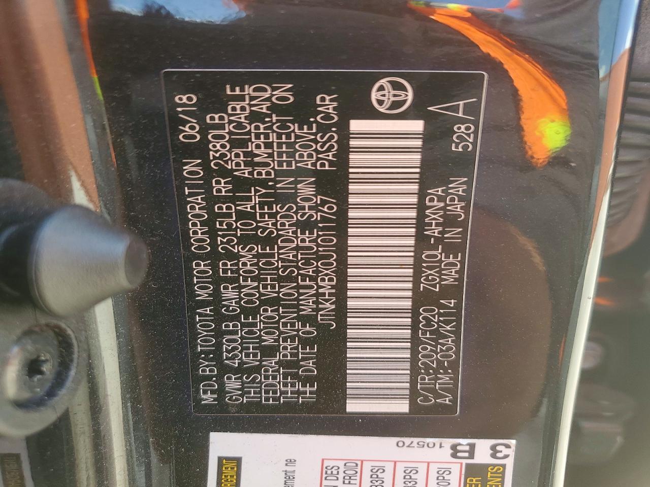 2018 TOYOTA C-HR