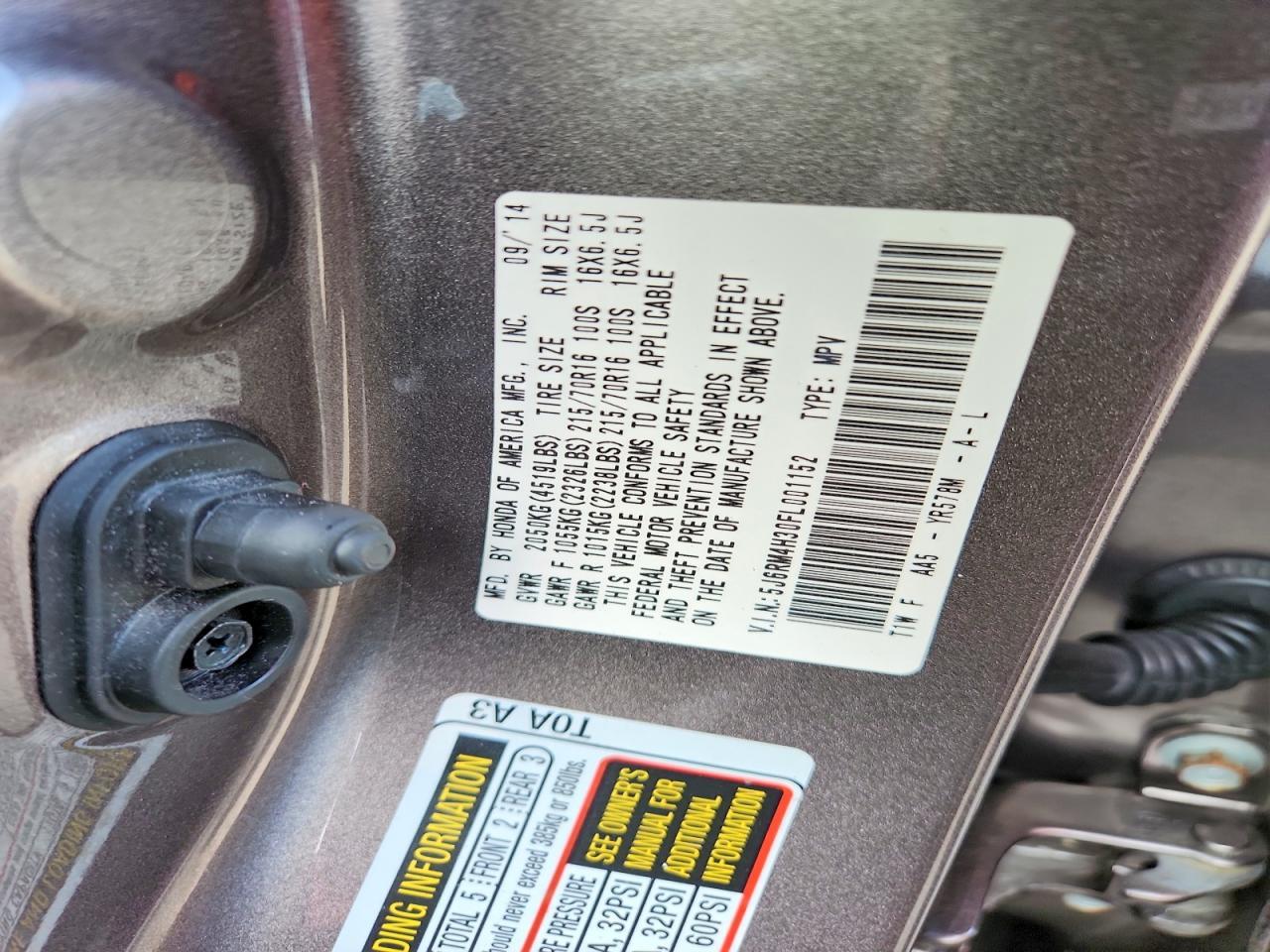 2015 HONDA CR-V