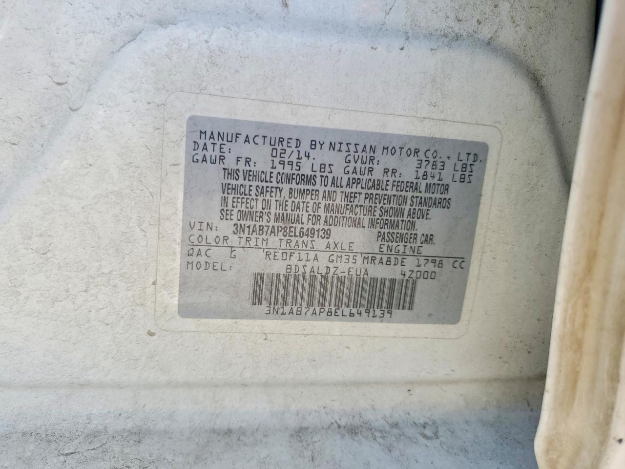 2014 NISSAN SENTRA