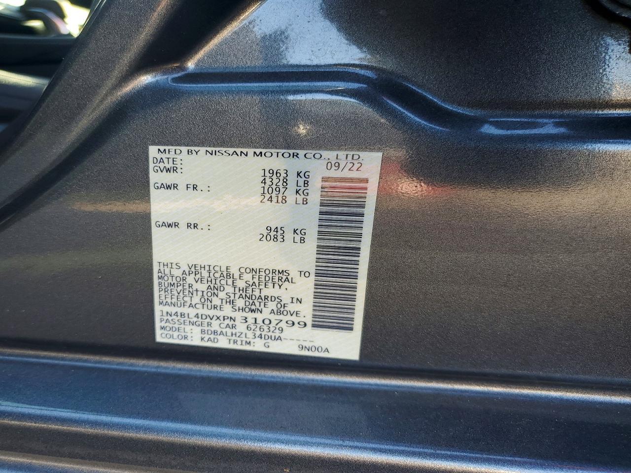 2023 NISSAN ALTIMA