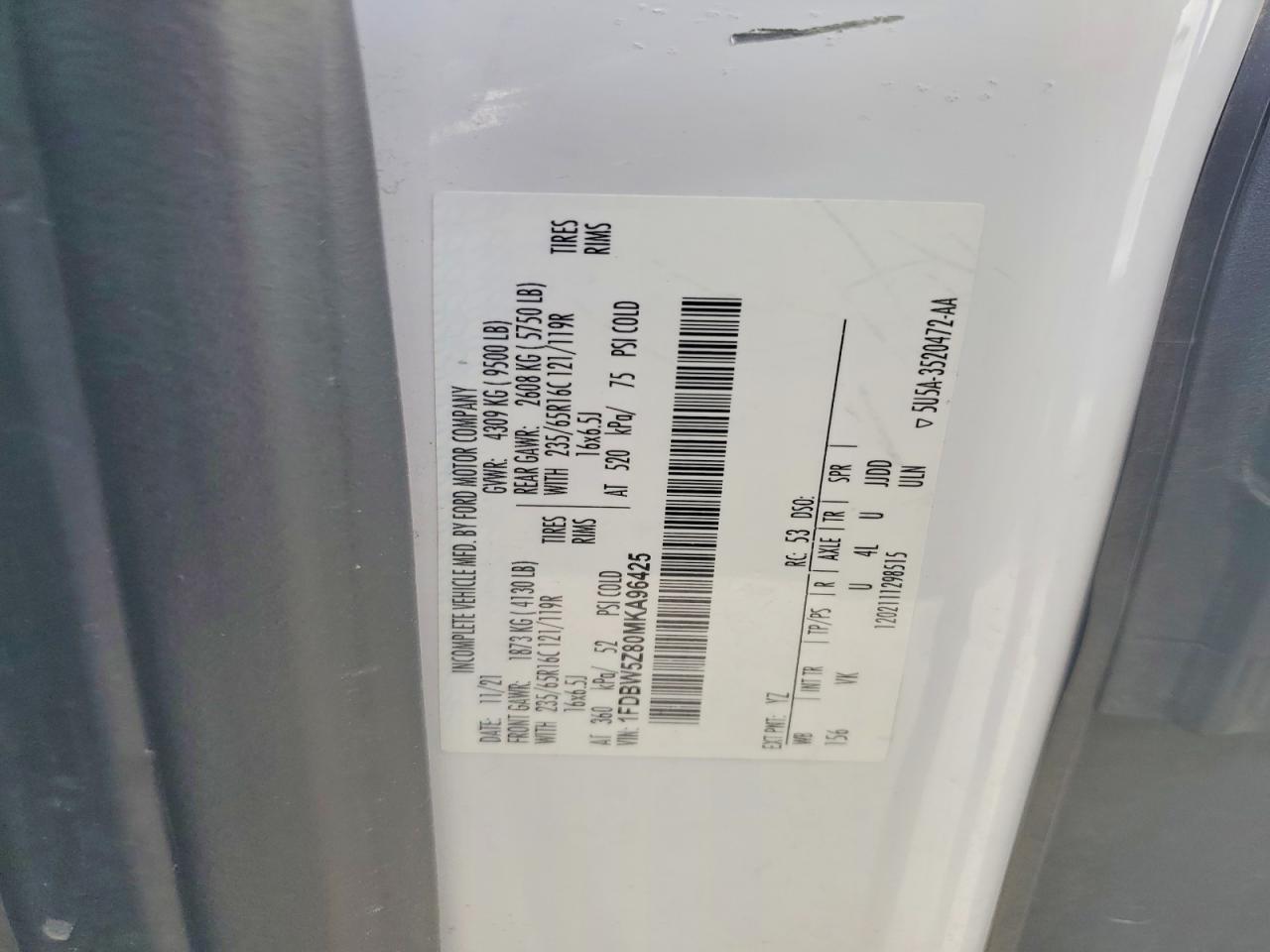 2021 FORD Transit