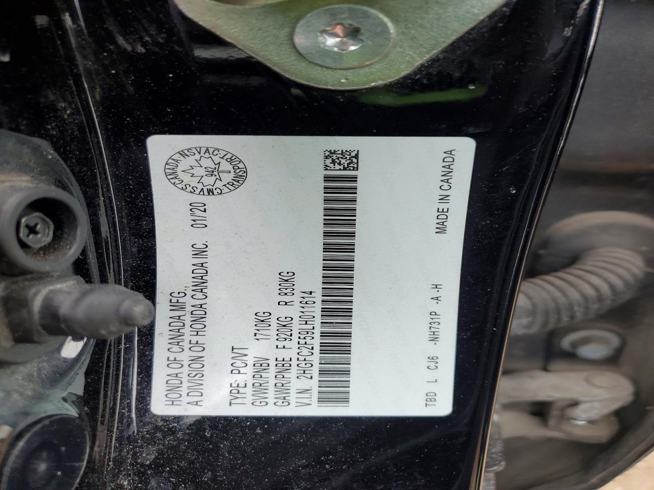 2020 HONDA CIVIC