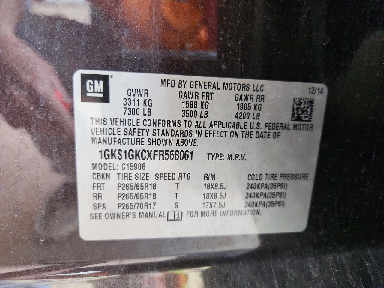 2015 GMC Yukon XL