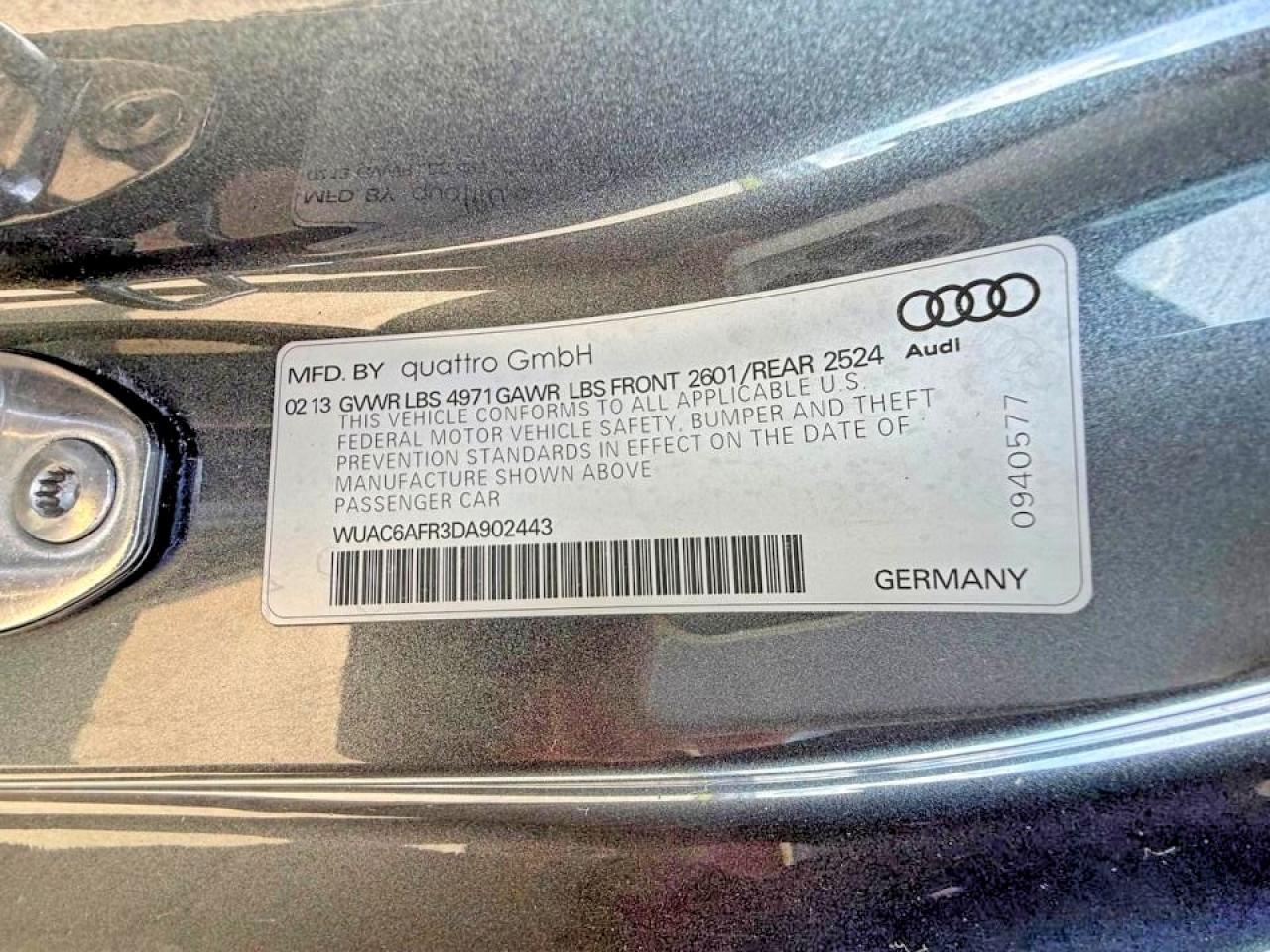 2013 AUDI RS5
