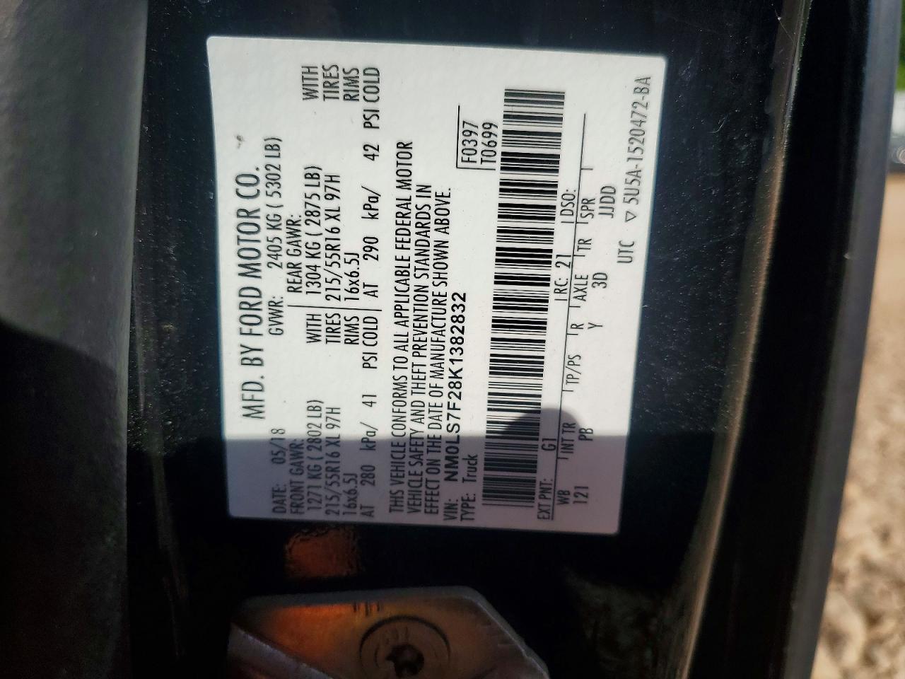 2019 FORD TRANSIT CONNECT