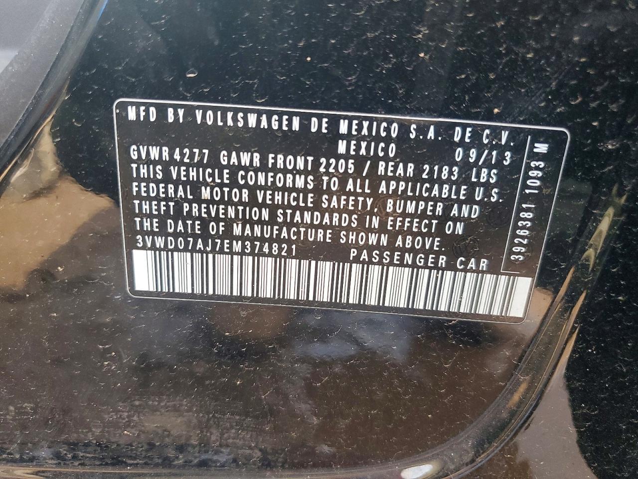 2014 VOLKSWAGEN JETTA